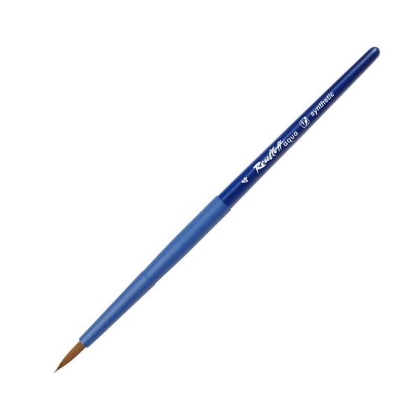 Кисть художественная Roubloff Aqua Blue round синтет.лайнер, корот.ручка №4 1590646