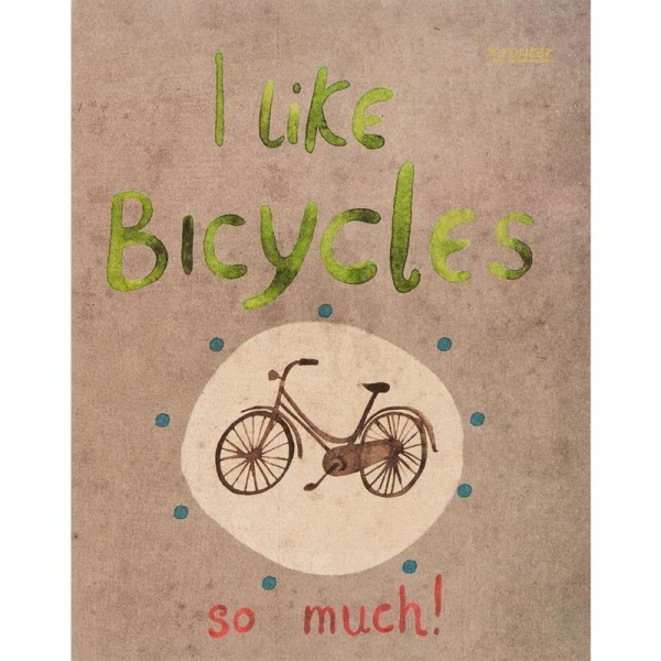 Тетрадь 48л., А5, клетка Kroyter Bicycle,  06289 455203