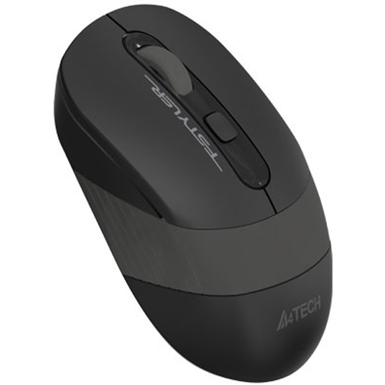 Мышь A4Tech Fstyler FG10S черный/серый оптическая (2000dpi) silent беспроводная USB для ноутбука