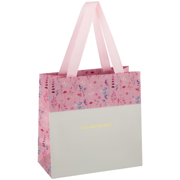 Пакет подарочный 20*20*10см MESHU "Pastel pink", отд. фольгой, матовая ламинация 322465 Pk_39990