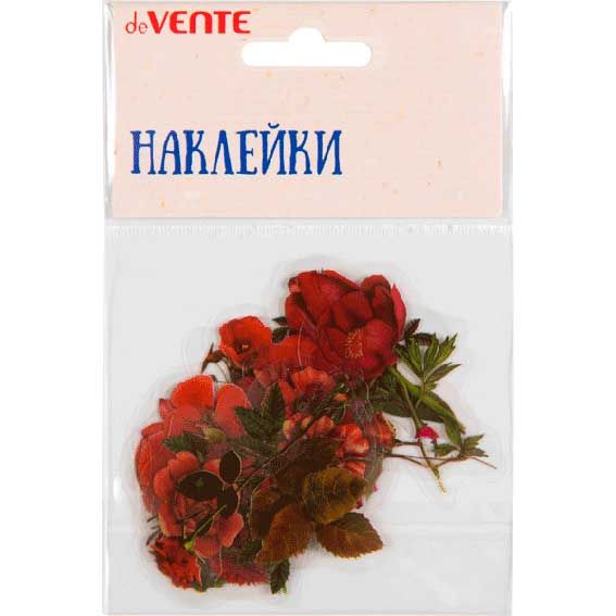 Наклейки в наборе ПВХ "Red flowers" ассорти (20 дизайнов) е/п DEVENTE 8002222