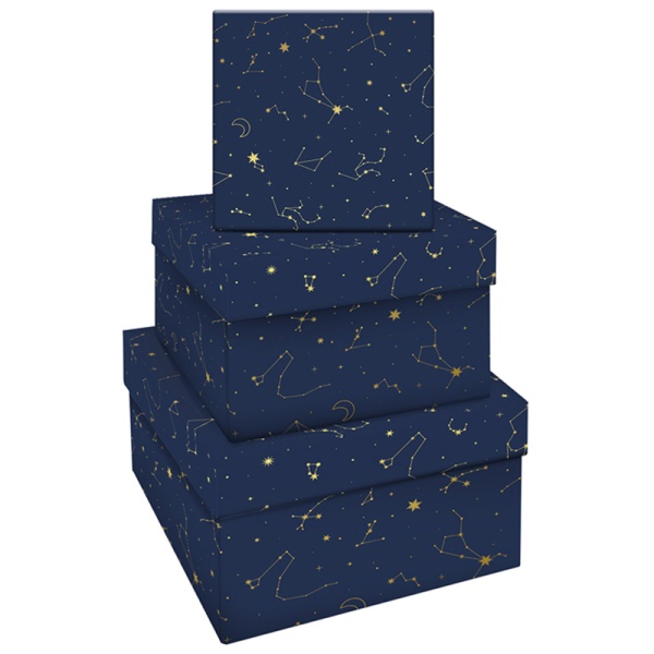 Квадратная коробока MESHU "Golden constellations", (15,5*15,5*9 см) 341883 MS_46596